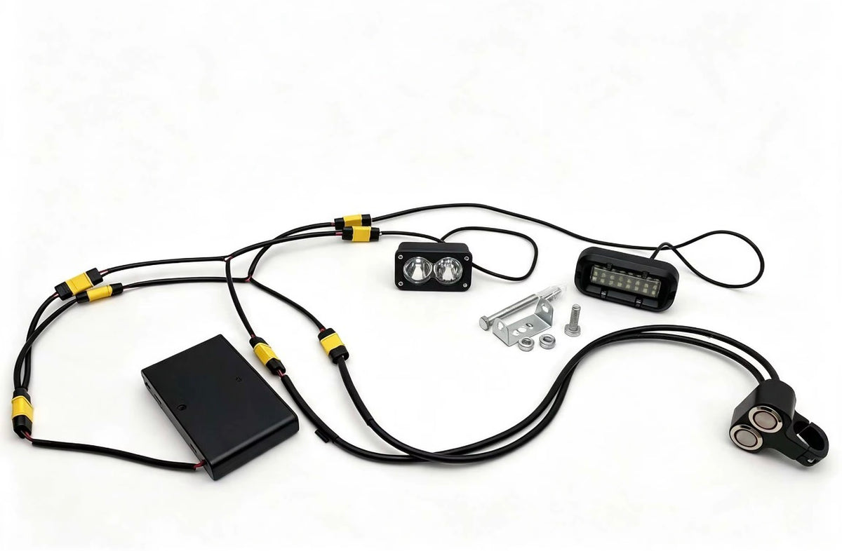 Battery powered rock light and Baja light combo