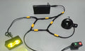 Battery powered baja light with horn