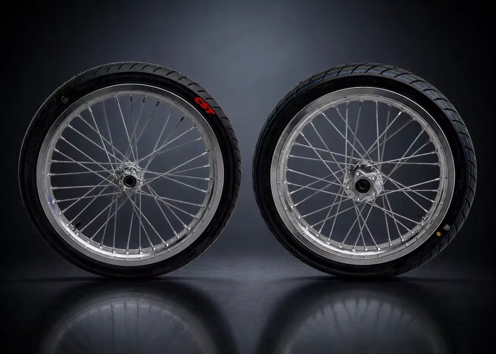 Surron lbx chrome supermoto wheel set