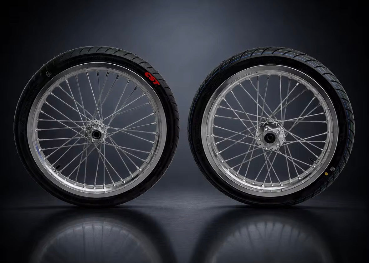 Surron lbx chrome supermoto wheel set