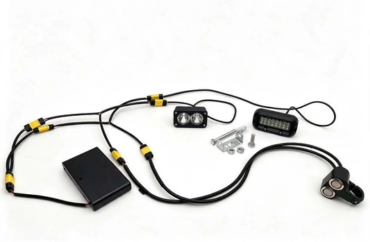 Battery powered rock light and Baja light combo