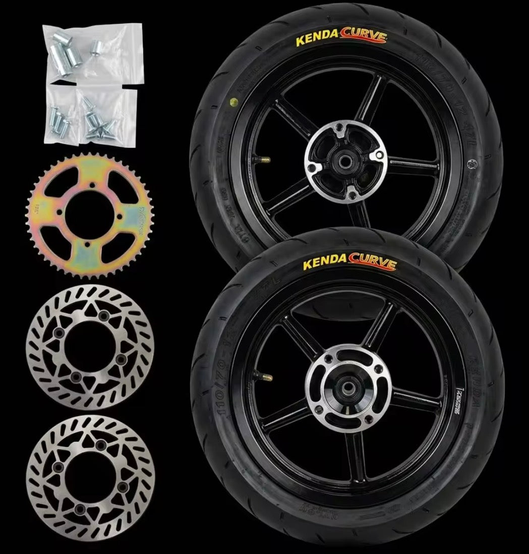 Supermoto wheel set for tuttio/yozma/razor