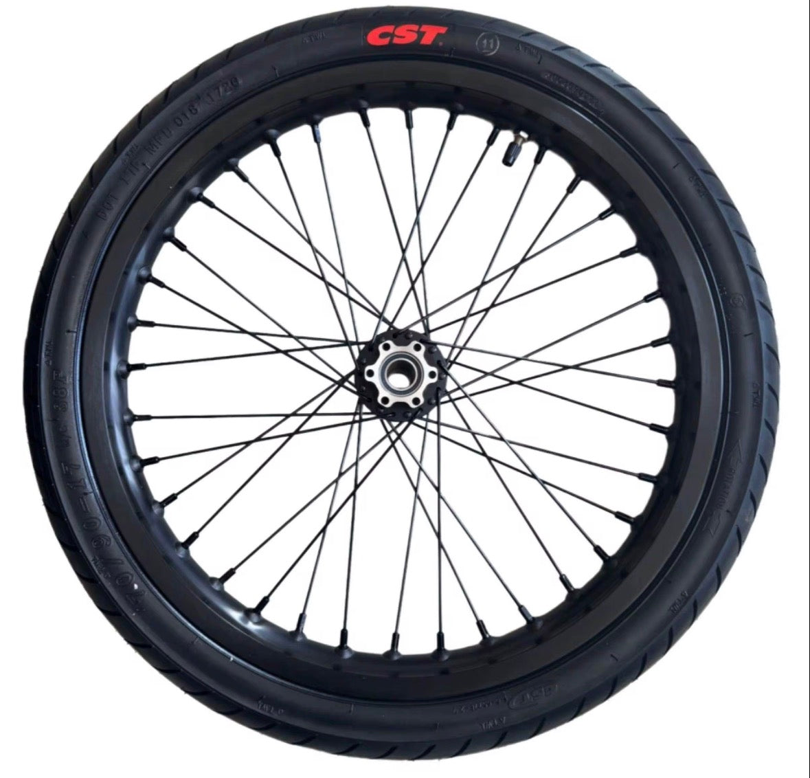 Surron lbx black supermoto wheel set