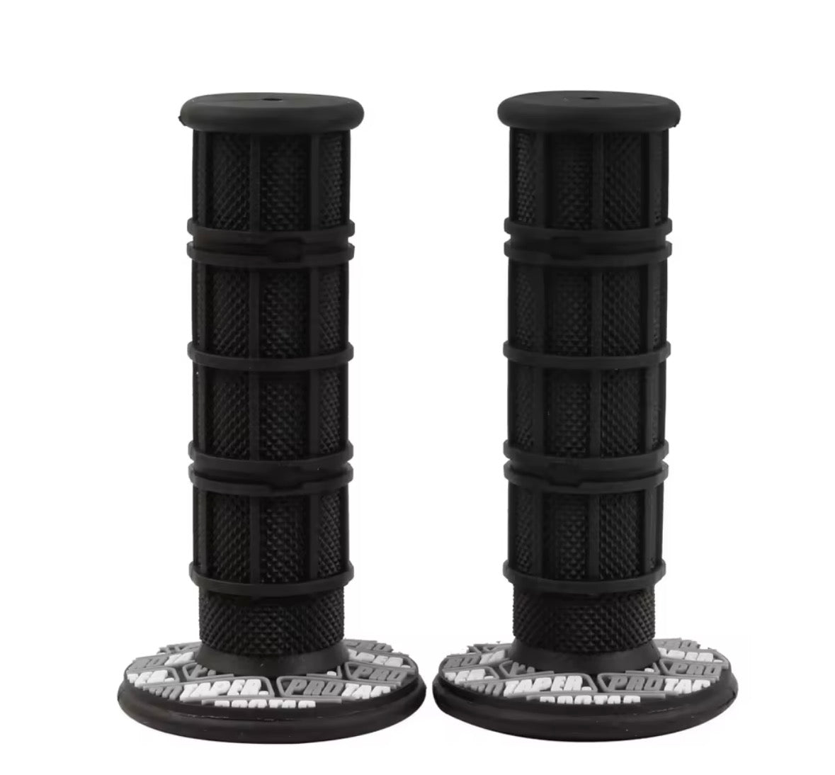 Black grips with pro taper donuts