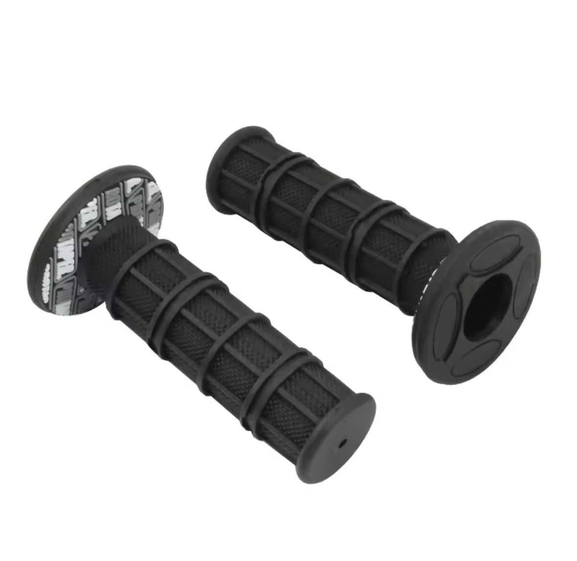 Black grips with pro taper donuts