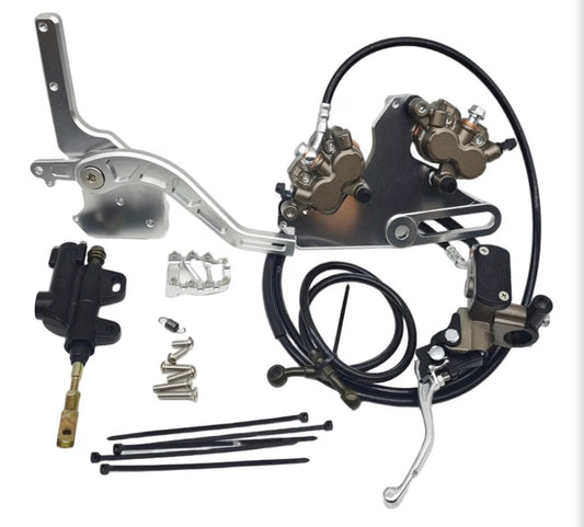 Tuttio ultra bee foot brake with handbrake dual caliper