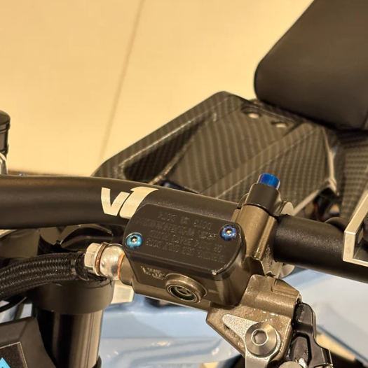 Titanium Ultra Bee brake reservoir bolts