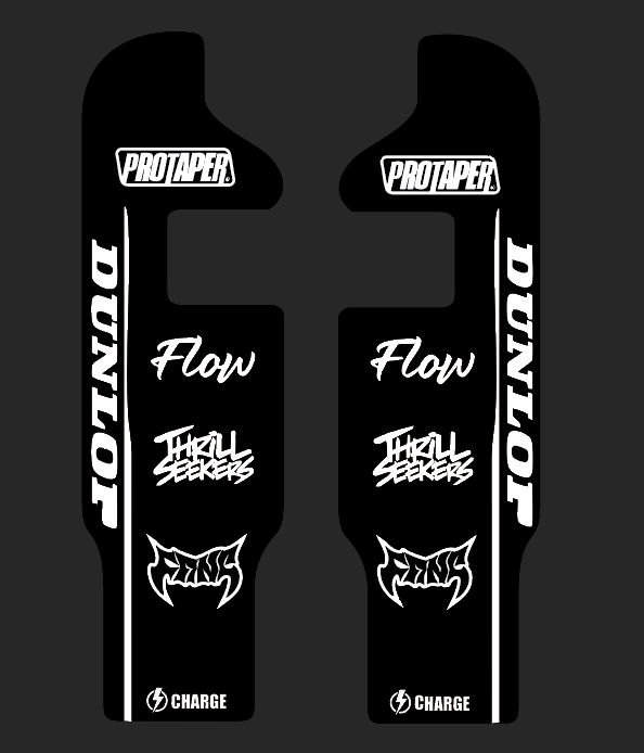 Super 73 fork guard decal